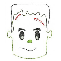 Stickdatei- Halloween Doodle Franky